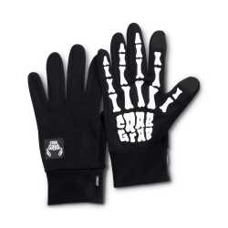 Crab Grab Undies Glove in Bones design, XL size, touchscreen compatible with silicone palm grip