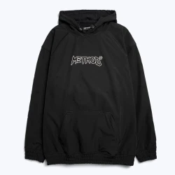 A black Method Tech Snowboarding Hoodie with the Method logo on the chest